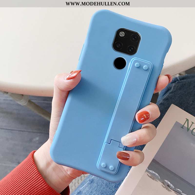 Hülle Huawei Mate 20 X Schutz Trend Blau Einfarbig Einfassung Handy Super