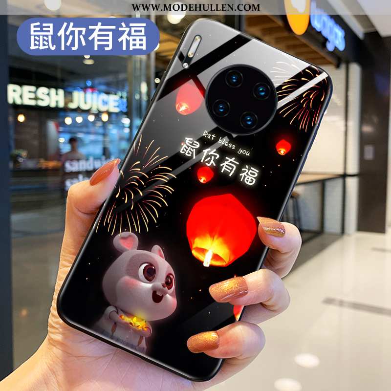 Hülle Huawei Mate 30 Glas Kreativ Ratte Handy Neu Rot Rote