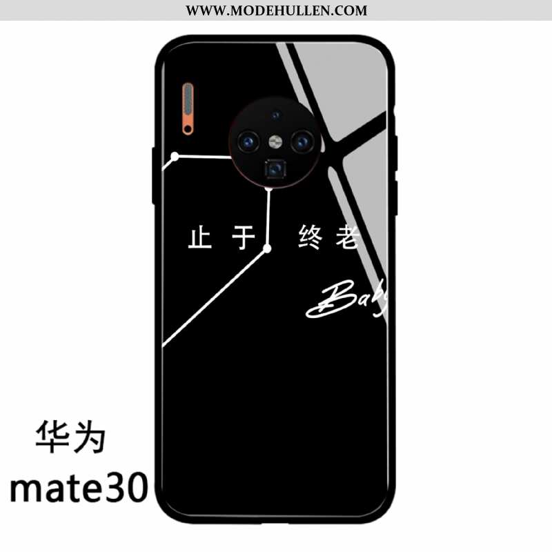 Hülle Huawei Mate 30 Glas Trend Schwarz Einfach Netto Rot Spiegel