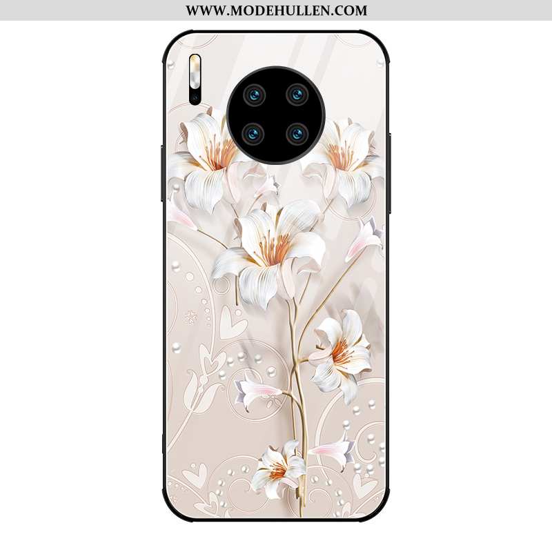 Hülle Huawei Mate 30 Pro Kreativ Blumen Persönlichkeit Spiegel High-end Trend Weiße