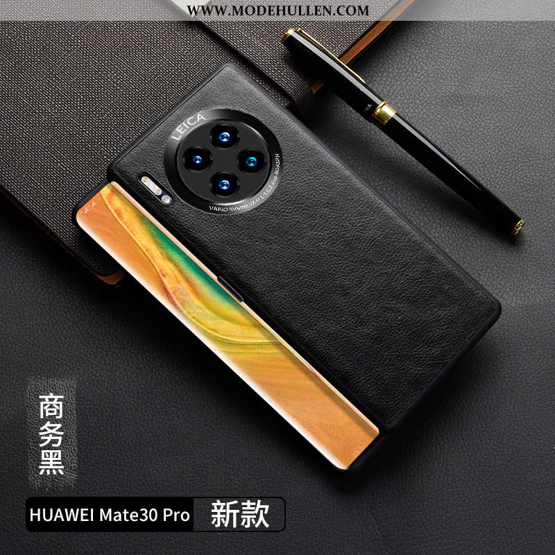 Hülle Huawei Mate 30 Pro Leder Silikon High-end Persönlichkeit Anti-sturz Netto Rot Orange
