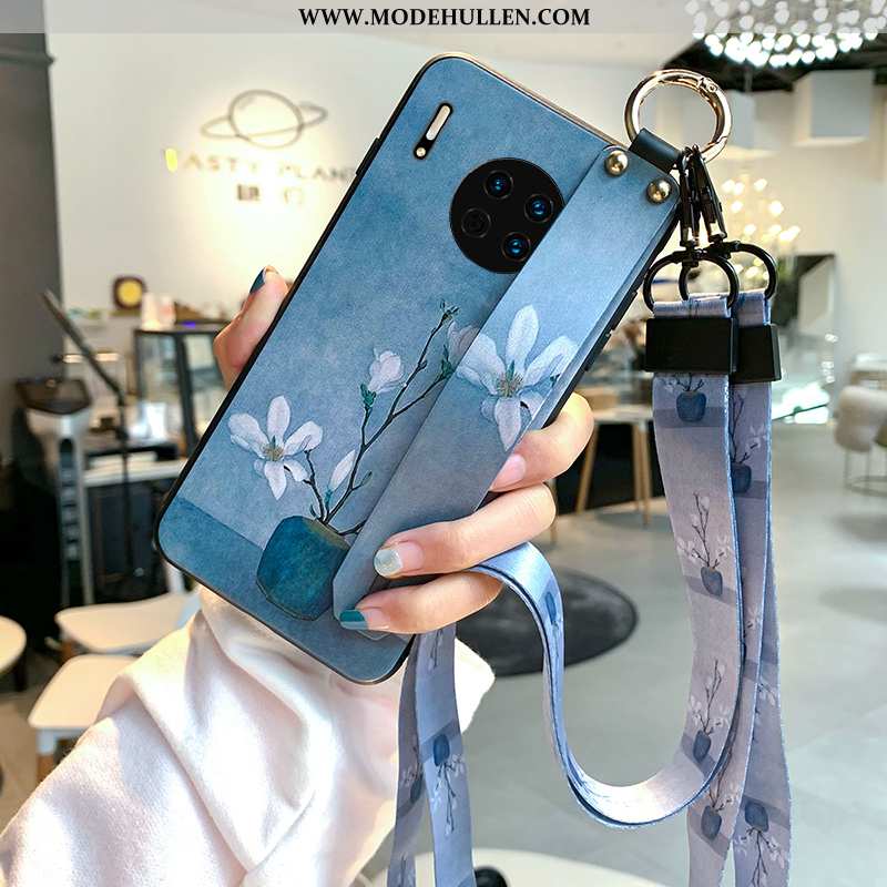 Hülle Huawei Mate 30 Pro Persönlichkeit Kreativ Kunst Blau Super Hängende Verzierungen