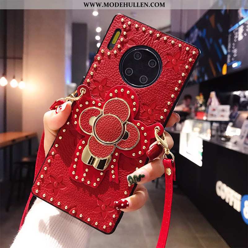 Hülle Huawei Mate 30 Pro Schutz Hängende Verzierungen Trend Handy Case Kreativ Rot Rote