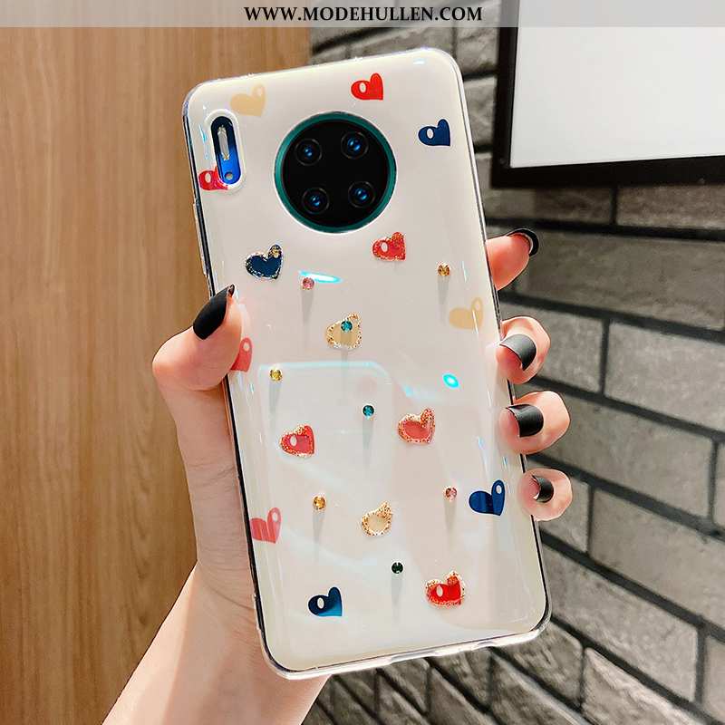 Hülle Huawei Mate 30 Pro Weiche Silikon Einfassung Anti-sturz Liebe Handy Schutz Weiße