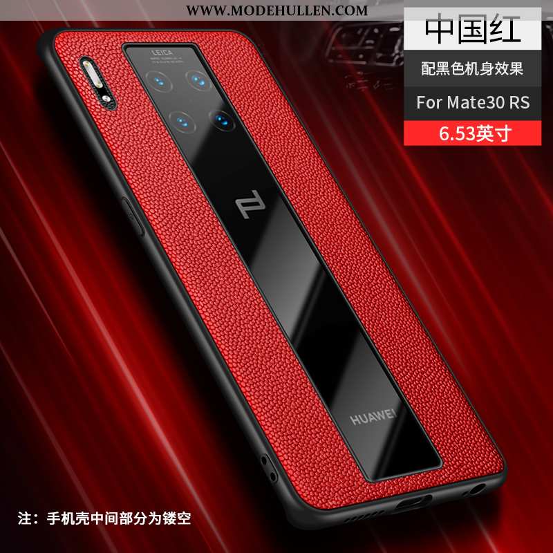 Hülle Huawei Mate 30 Rs Echt Leder Leder Rot Alles Inklusive Handy Super Dünne Rote