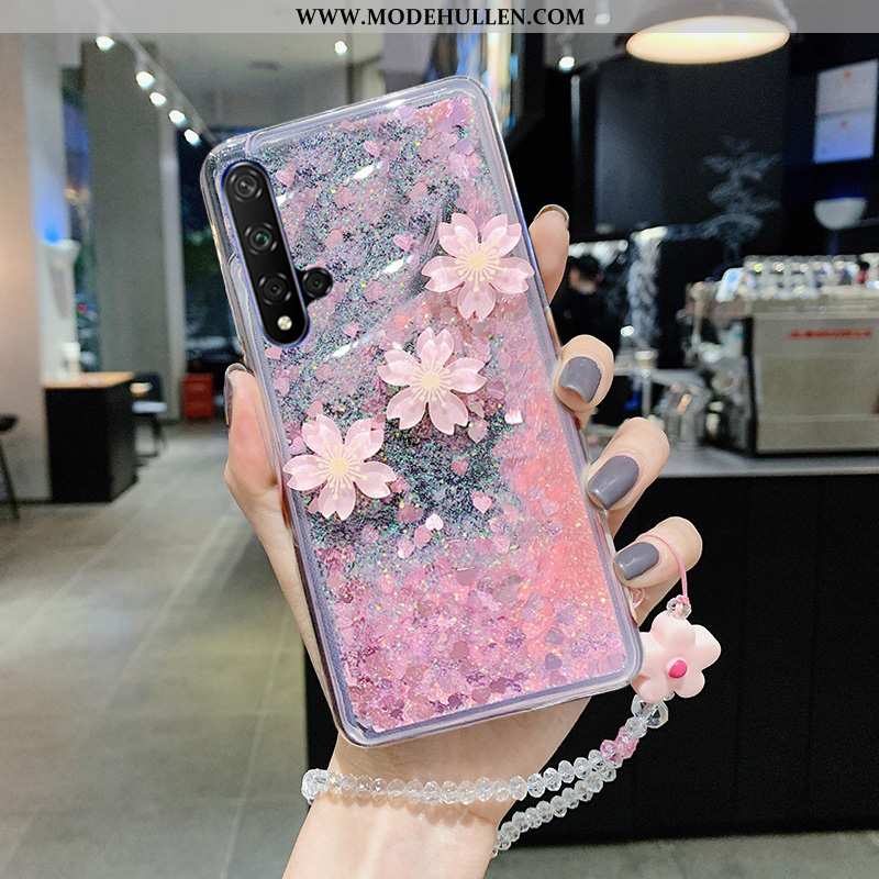 Hülle Huawei Nova 5t Mode Sakura Handy Netto Rot Neu Rosa