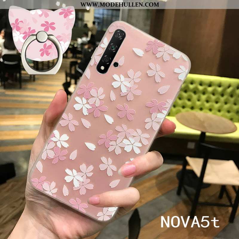 Hülle Huawei Nova 5t Nubuck Persönlichkeit Neu Dünne Kreativ Rosa