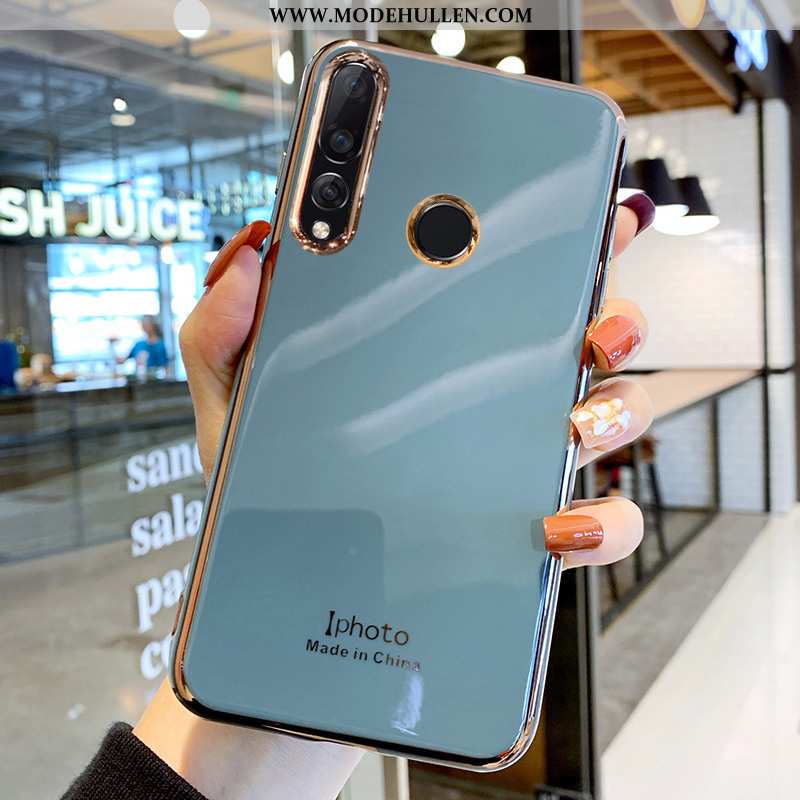 Hülle Huawei P Smart+ 2020 Weiche Silikon Case Handy Persönlichkeit Alles Inklusive Türkis