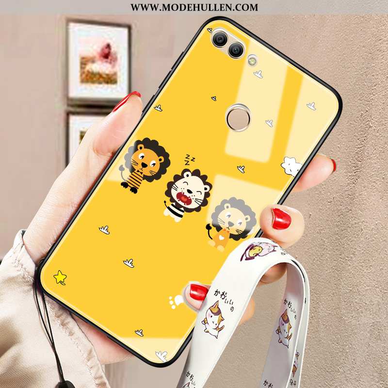 Hülle Huawei P Smart Persönlichkeit Karikatur Handy Alles Inklusive Weiche Silikon Spiegel Gelbe