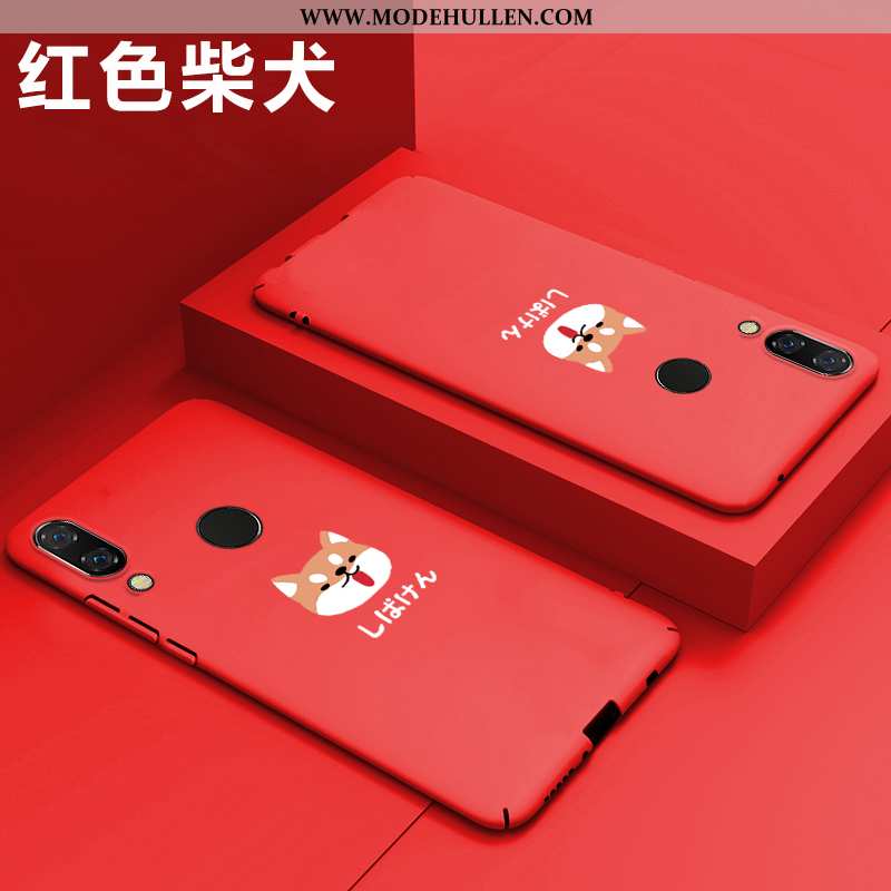 Hülle Huawei P Smart+ Trend Super Schutz Schwer Karikatur Netto Rot Blau