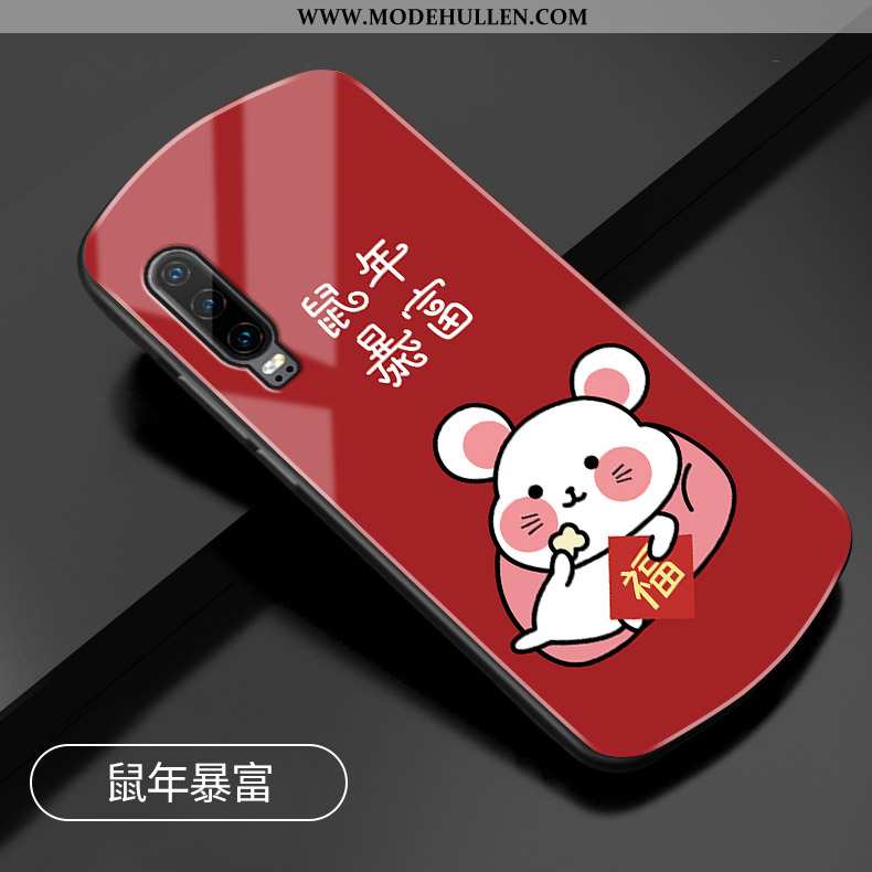 Hülle Huawei P30 Glas Schutz Handy Alles Inklusive Rot Neu Rote