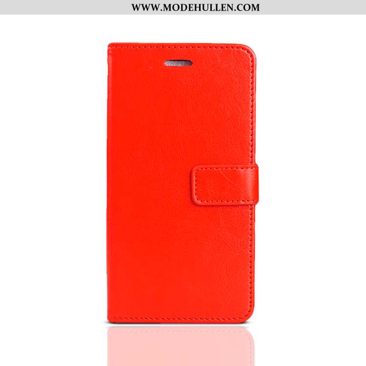 Hülle Huawei P30 Lite Xl Lederhülle Weiche Silikon Folio Schutz Handy Rote