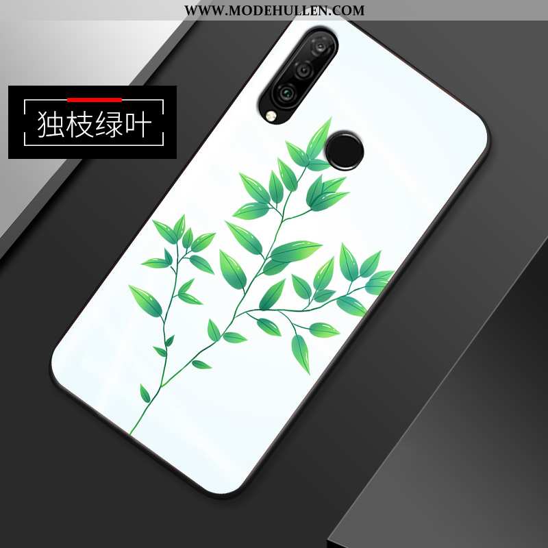 Hülle Huawei P30 Lite Xl Persönlichkeit Kreativ Dünne Alles Inklusive Lederhülle Handy Grün