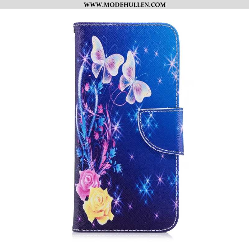 Hülle Huawei P30 Schutz Lederhülle Gemalt Case Handy Folio Bunte