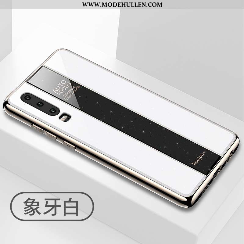 Hülle Huawei P30 Weiche Schutz Weiß Handy Anti-sturz Alles Inklusive Weiße