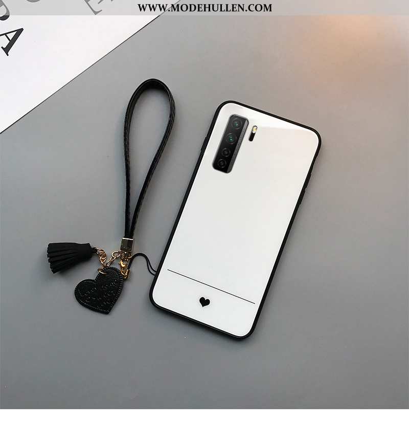 Hülle Huawei P40 Lite 5g Glas Schutz Alles Inklusive Case Handy Anti-sturz Weiß Weiße