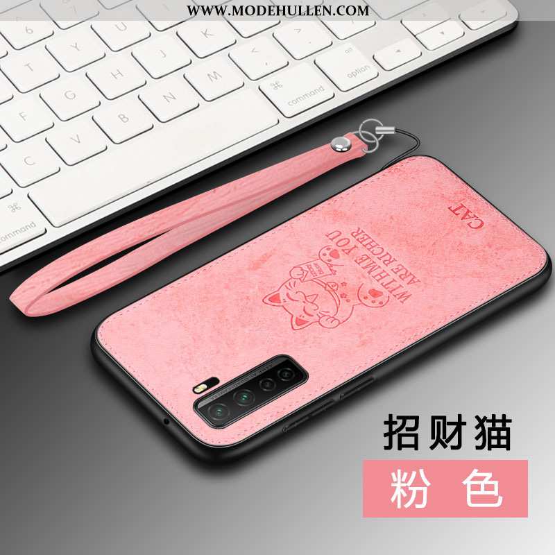 Hülle Huawei P40 Lite 5g Schutz Muster Elch Weiche Stoff Anti-sturz Handy Rosa