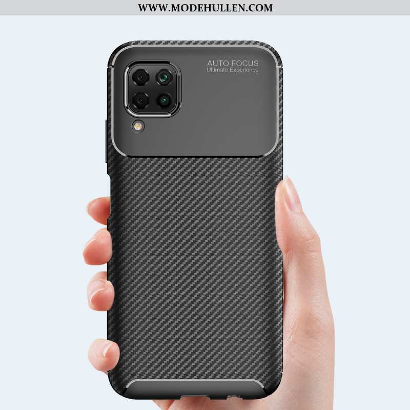 Hülle Huawei P40 Lite Weiche Zubehör Schutz Schwarz Case Handy