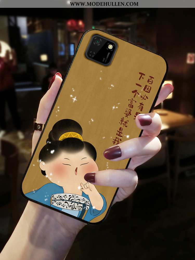Hülle Huawei Y5p Nubuck Persönlichkeit Gelb Mini Frisch Case Gelbe