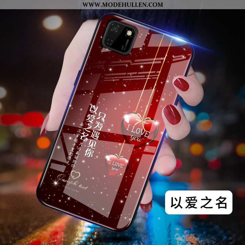 Hülle Huawei Y5p Trend Schutz Karikatur Kreativ Netto Rot Mode Handy Blau