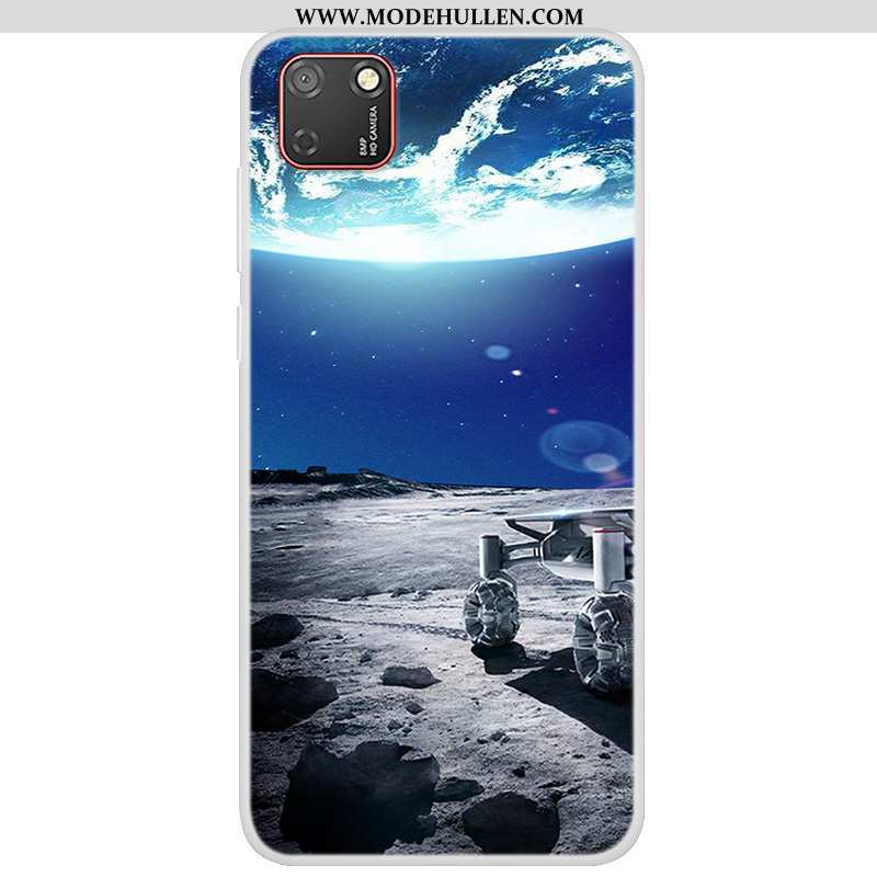 Hülle Huawei Y5p Weiche Schutz Handy Gemalt Case Sternenhimmel Blau