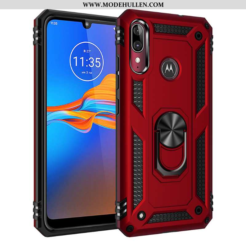 Hülle Moto E6 Plus Magnetismus An Bord Alles Inklusive Rot Handy Schwer Rote