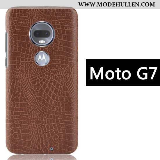 Hülle Moto G7 Muster Kreativ Anti-sturz Schwarz Case Business