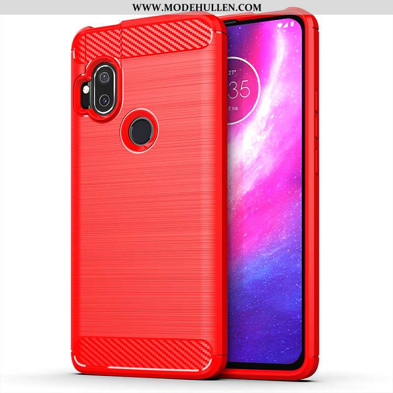 Hülle Motorola One Hyper Case Handy Rot Rote
