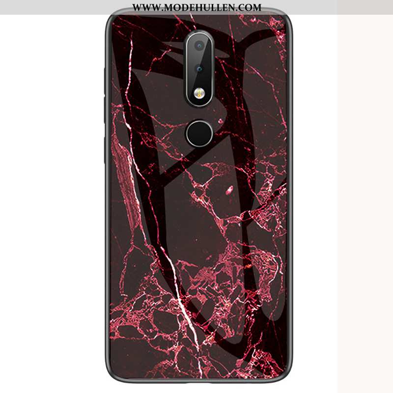 Hülle Nokia 4.2 Persönlichkeit Schutz Handy Case Rot Glas Rote