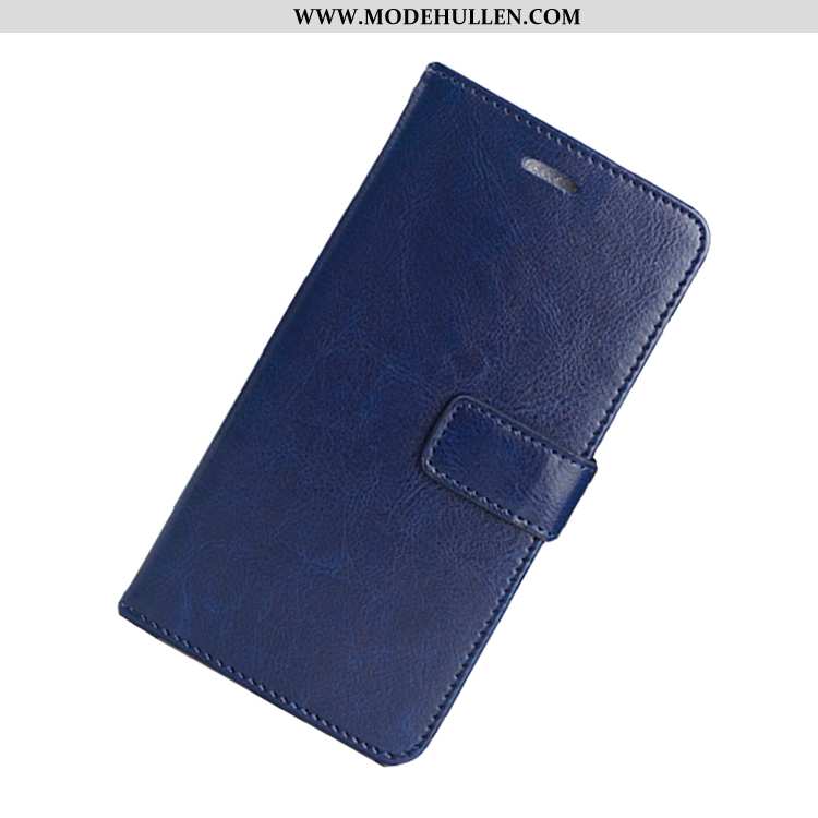 Hülle Nokia 6.1 Silikon Schutz Handy Lederhülle Weiche Karte Blau