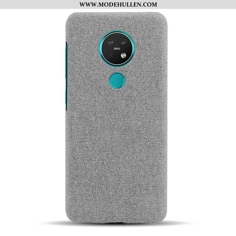 Hülle Nokia 6.2 Dünne Schutz Anti-sturz Stoff Case Handy Grau