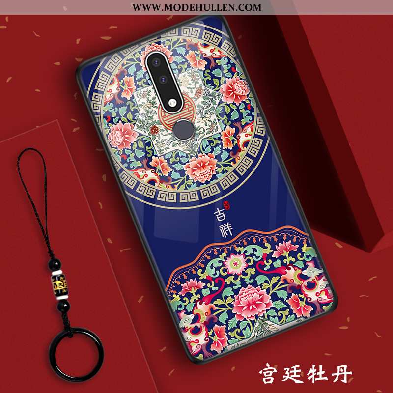 Hülle Nokia 7.1 Schutz Glas Silikon Case Rot Alles Inklusive Palast Rote