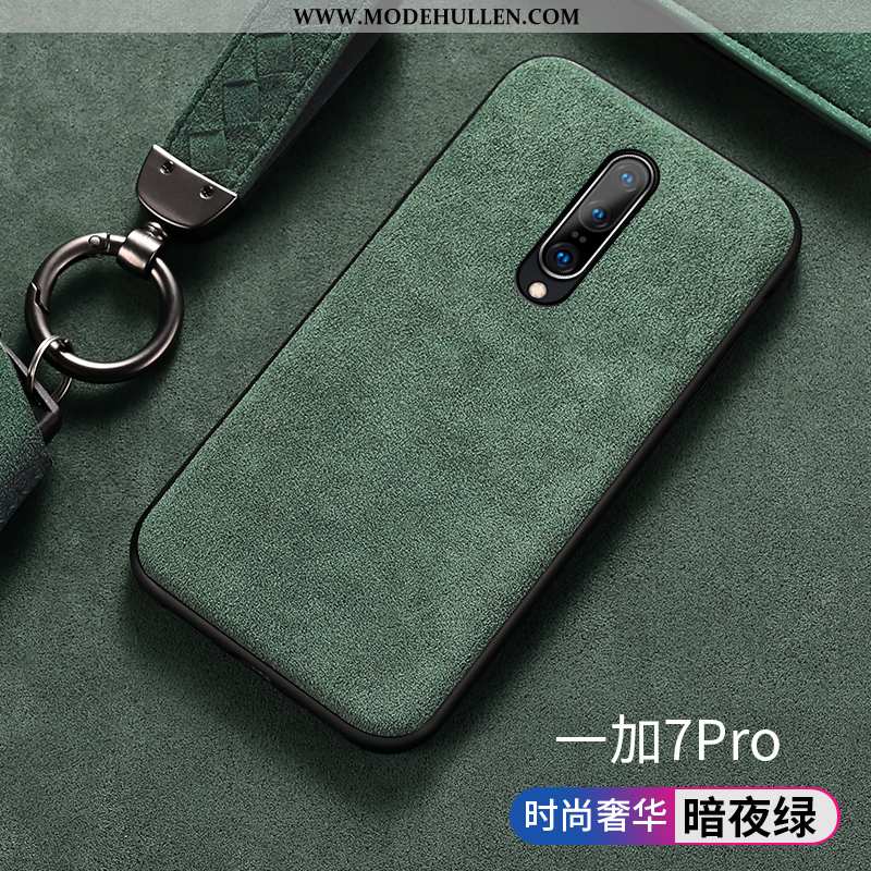 Hülle Oneplus 7 Pro Anti-pelz Silikon Luxus Handy Anti-sturz Trend Schutz Grün
