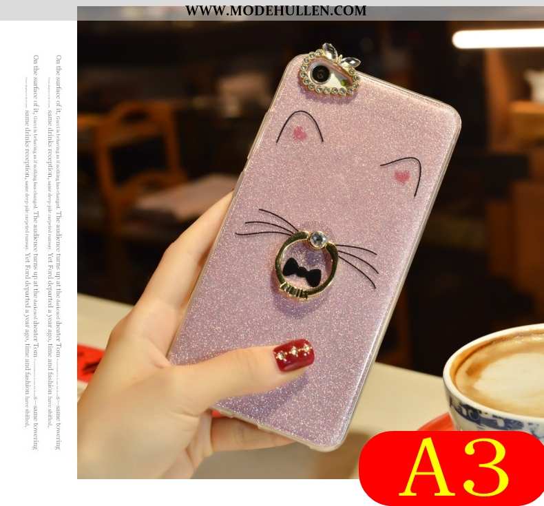 Hülle Oppo A3 Nette Trend Alles Inklusive Weiche Rosa Case