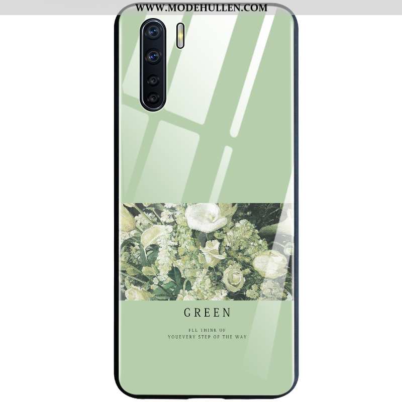 Hülle Oppo A91 Glas Grün Alles Inklusive Handy Case