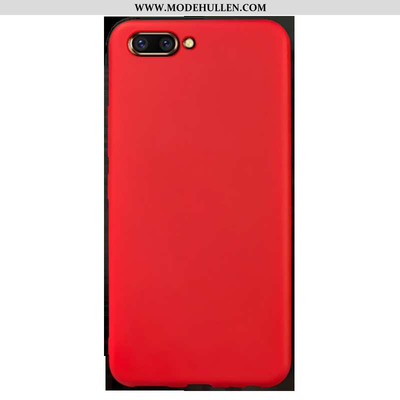 Hülle Oppo Ax5 Schutz Persönlichkeit Weiche Einfarbig Anti-sturz Case Handy Rote