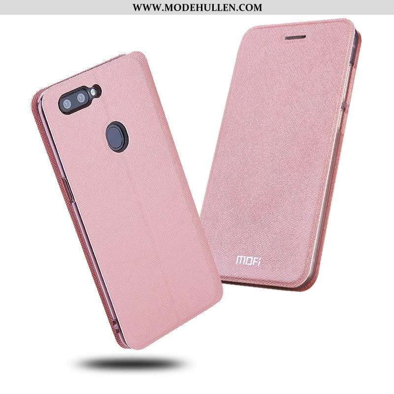 Hülle Oppo Ax7 Lederhülle Silikon Einfach Rosa Schutz Anti-sturz Handy
