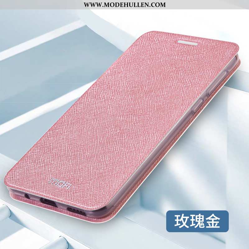 Hülle Oppo Ax7 Lederhülle Silikon Einfach Rosa Schutz Anti-sturz Handy