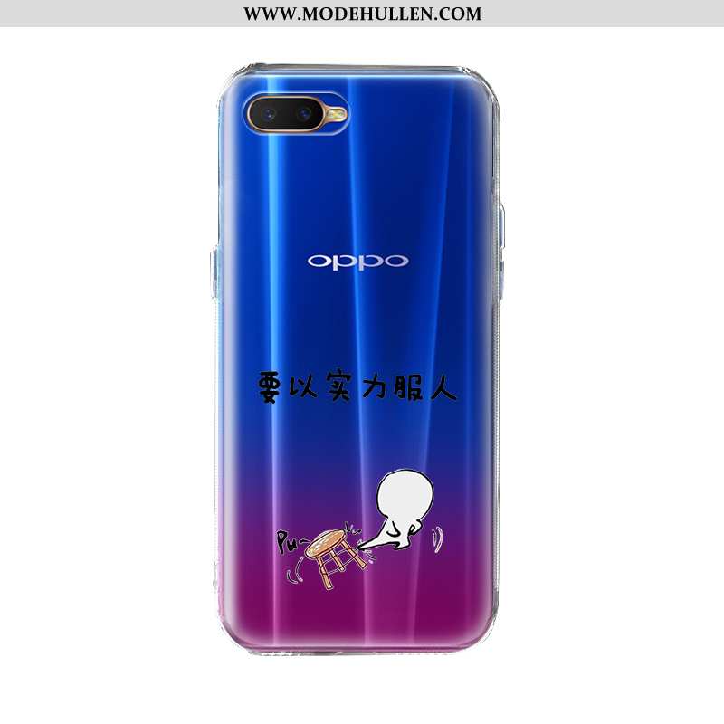 Hülle Oppo Ax7 Weiche Silikon Blau Handy Alles Inklusive Case Mode