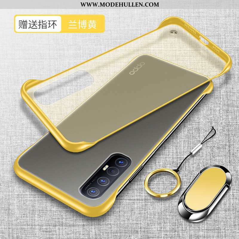 Hülle Oppo Reno 3 Pro Dünne Silikon Case Nubuck Transparent Handy Anti-sturz Gelbe