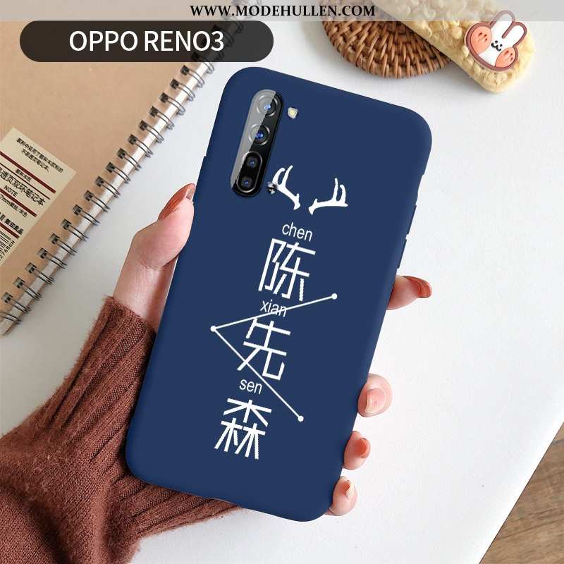 Hülle Oppo Reno 3 Weiche Dünne Rot Silikon Super Netto Rot Wind Rote