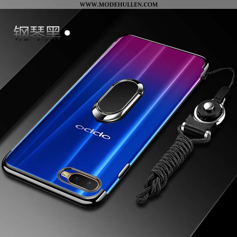 Hülle Oppo Rx17 Neo Silikon Schutz Mode Handy Einfassung Blau Case