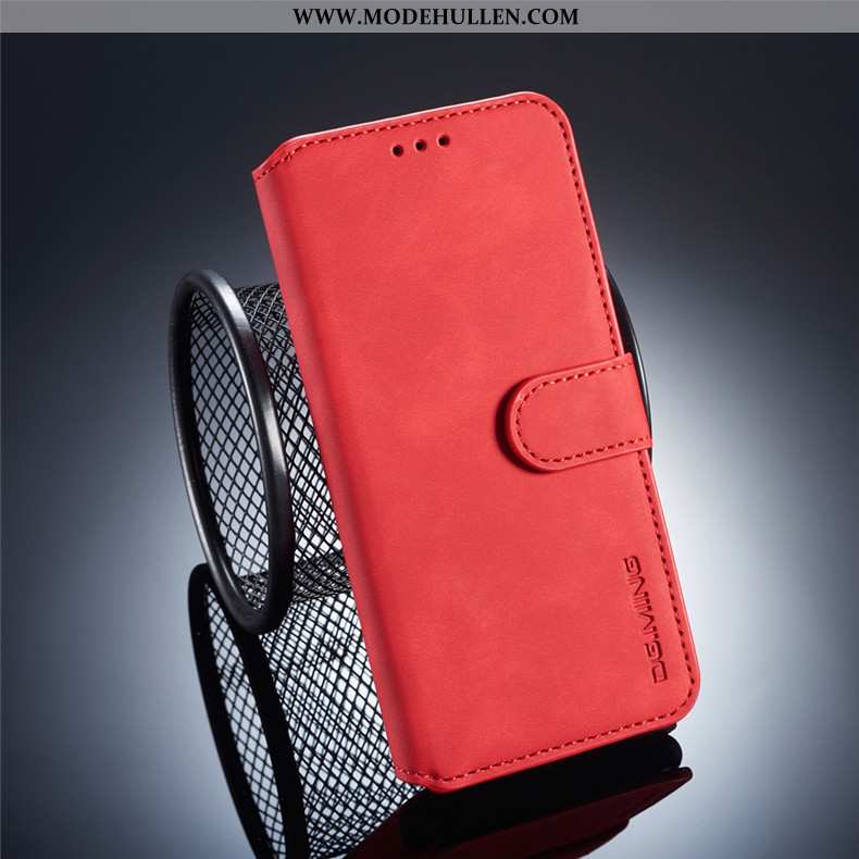 Hülle Samsung Galaxy A10 Trend Persönlichkeit Rot Folio Sterne Einfassung Rote