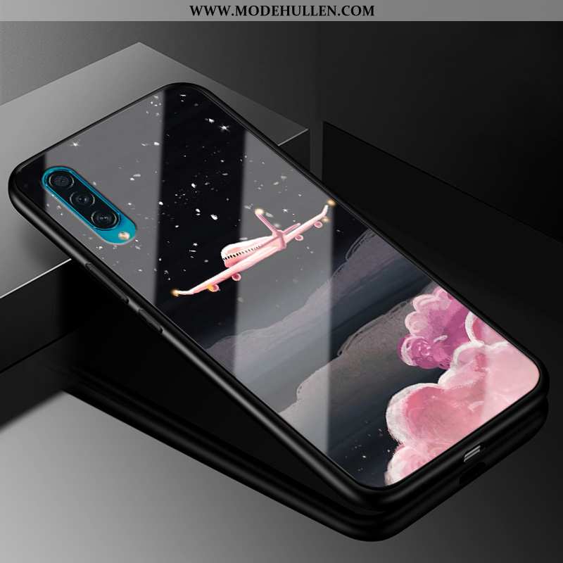 Hülle Samsung Galaxy A30s Kreativ Trend Einfassung Sterne Silikon Handy Schwarz
