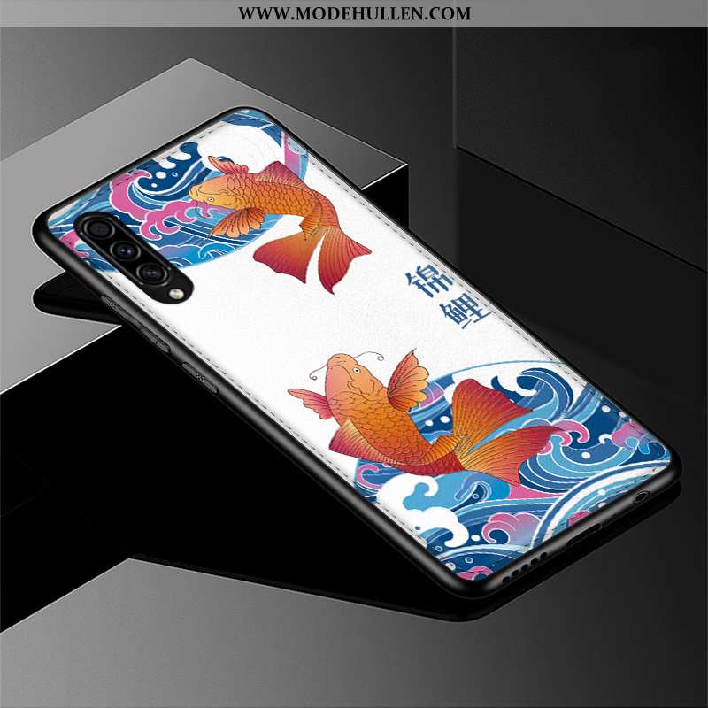 Hülle Samsung Galaxy A30s Weiche Silikon Muster Trend Persönlichkeit Chinesische Art Rosa