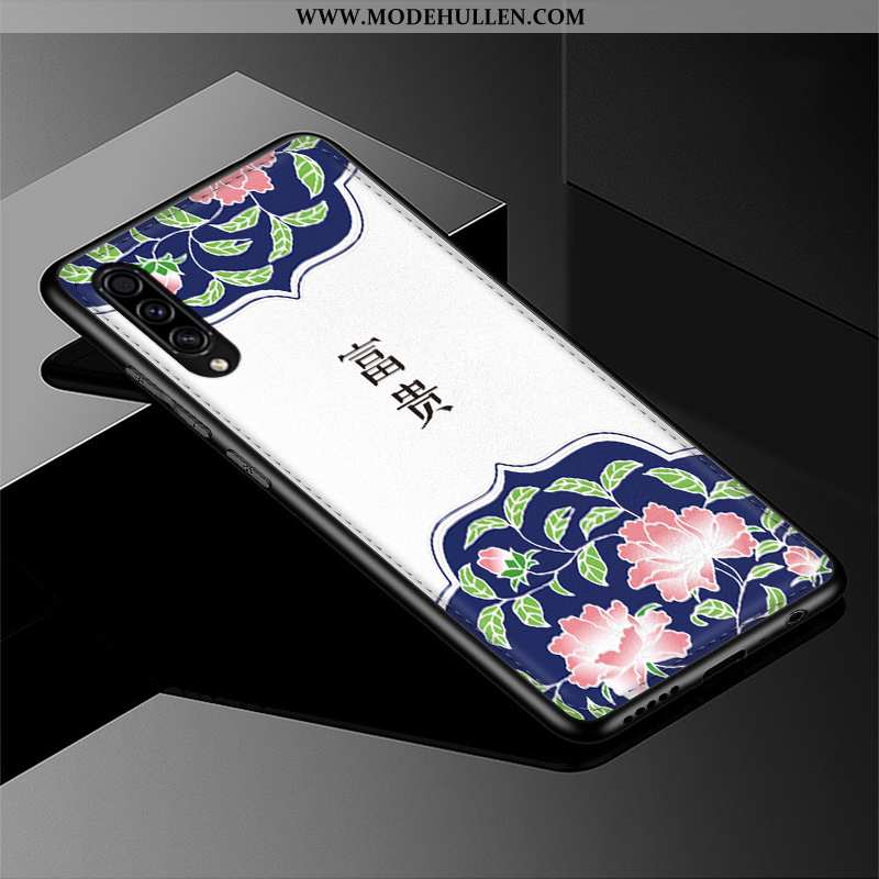 Hülle Samsung Galaxy A30s Weiche Silikon Muster Trend Persönlichkeit Chinesische Art Rosa