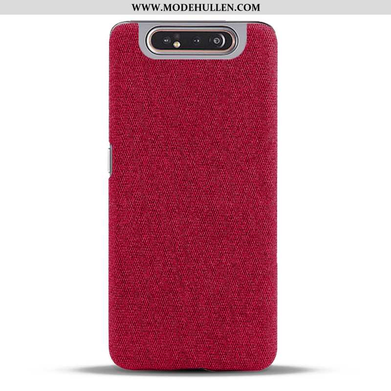 Hülle Samsung Galaxy A80 Persönlichkeit Dünne Sterne Rot Stoff Anti-sturz Rote