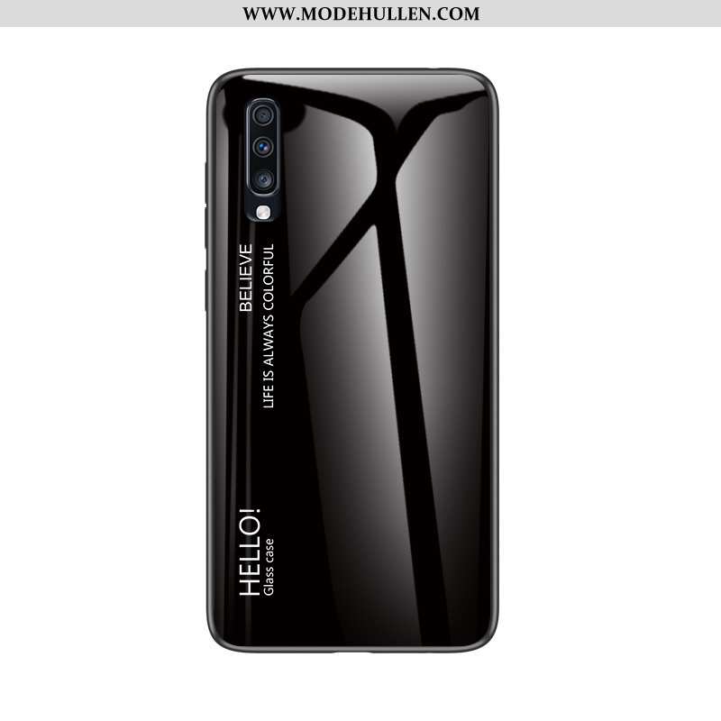 Hülle Samsung Galaxy A90 5g Dünne Schutz Glas Anti-sturz Schwarz Super