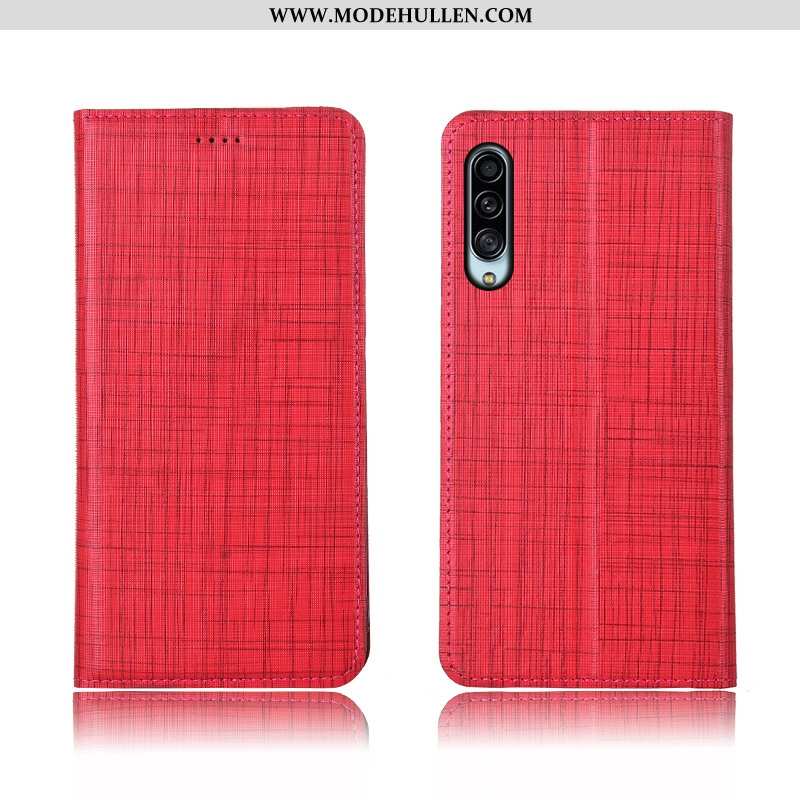 Hülle Samsung Galaxy A90 5g Lederhülle Echt Leder Handy Case Weiche Rot Schutz Rote