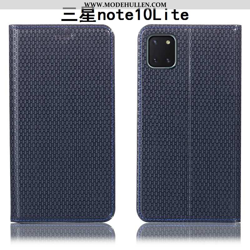 Hülle Samsung Galaxy Note 10 Lite Muster Schutz Case Sterne Anti-sturz Handy Folio Braun